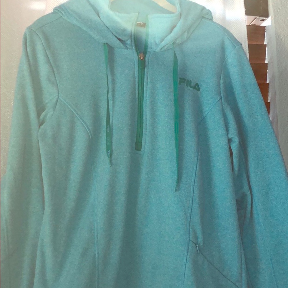 Fila 3/4 zip hoodie sweatshirt